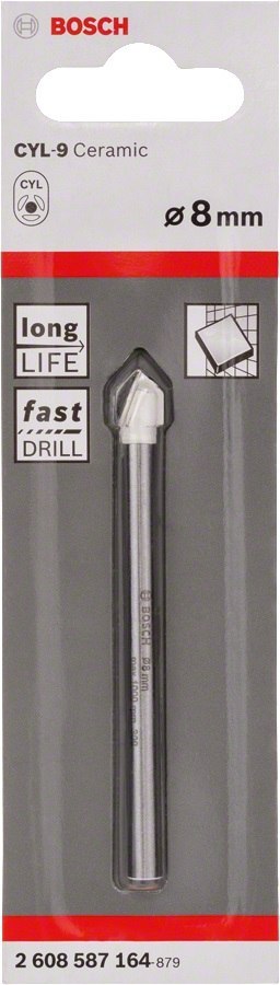 WIERTŁO DO SZKŁA I CERAMIKI CYL-9 SOFTCERAMIC 8*80MM BOSCH WIERTŁO DO SZKŁA I CERAMIKI CYL-9 SOFTCERAMIC 8*80MM BOSCH