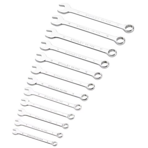 ZESTAW KLUCZY PŁASKO-OCZKOWYCH 8-19MM, 12SZT. STANLEY ZESTAW KLUCZY PŁASKO-OCZKOWYCH 8-19MM, 12SZT. STANLEY