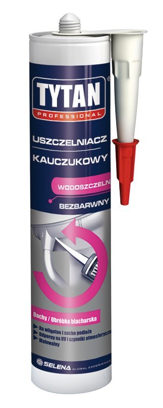 USZCZELNIACZ KAUCZUKOWY BEZBARWNY 280ML TYTAN USZCZELNIACZ KAUCZUKOWY BEZBARWNY 280ML TYTAN