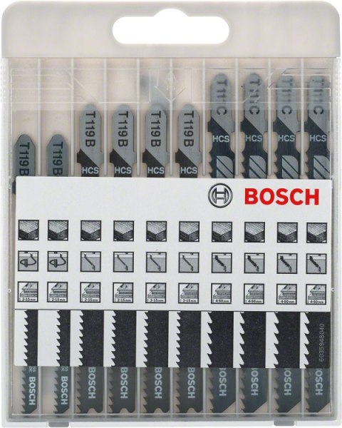 ZESTAW BRZESZCZOTÓW DO WYRZYNARKI 10SZT DREWNO BOSCH ZESTAW BRZESZCZOTÓW DO WYRZYNARKI 10SZT DREWNO BOSCH