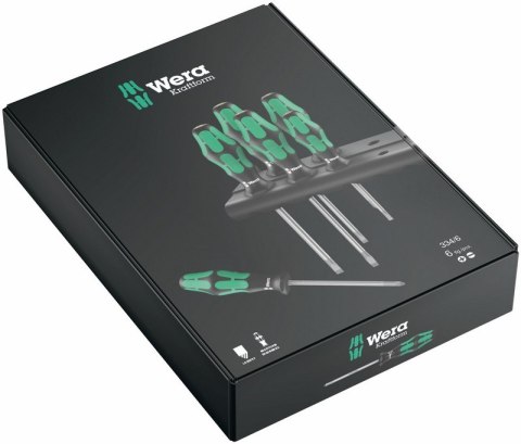 ZESTAW WKRĘTAKÓW KRAFTFORM LASERTIP + WIESZAK, 6 CZĘŚCI WERA ZESTAW WKRĘTAKÓW KRAFTFORM LASERTIP + WIESZAK, 6 CZĘŚCI WERA