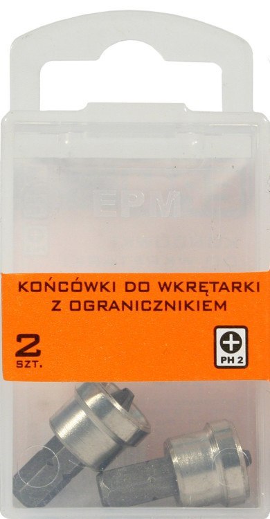 GROT, BIT DO WKRĘTARKI 25MM Z OGRANICZNIKIEM 2SZT PH2 EPM GROT, BIT DO WKRĘTARKI 25MM Z OGRANICZNIKIEM 2SZT PH2 EPM