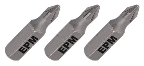 GROT, BIT, KOŃCÓWKA DO WKRĘTARKI 25MM 3SZT. PZ1 EPM GROT, BIT, KOŃCÓWKA DO WKRĘTARKI 25MM 3SZT. PZ1 EPM