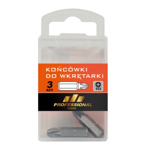 GROT, BIT, KOŃCÓWKA DO WKRĘTARKI 25MM 3SZT. PZ3 EPM GROT, BIT, KOŃCÓWKA DO WKRĘTARKI 25MM 3SZT. PZ3 EPM