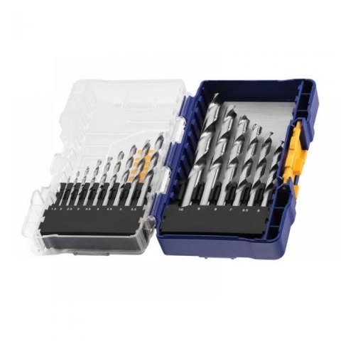 KOMPLET WIERTEŁ DO METALU HSS PRO 1.5-10MM 15 SZTUK IRWIN KOMPLET WIERTEŁ DO METALU HSS PRO 1.5-10MM 15 SZTUK IRWIN