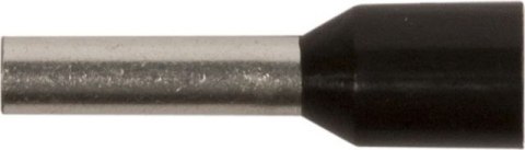 KOŃCÓWKA TULEJKOWA IZOLOWANA 1,5/2.8MM CZARNA 006041 100 SZT UN
