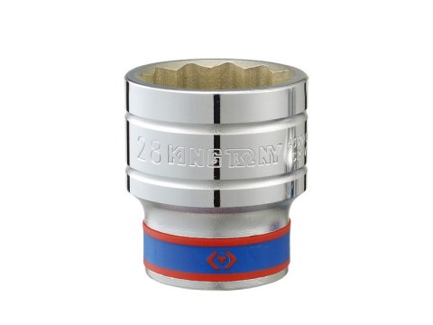 NASADKA KRÓTKA 12-KĄTNA CHROMOWANA 1/2'' 9MM KING TONY NASADKA KRÓTKA 12-KĄTNA CHROMOWANA 1/2'' 9MM KING TONY