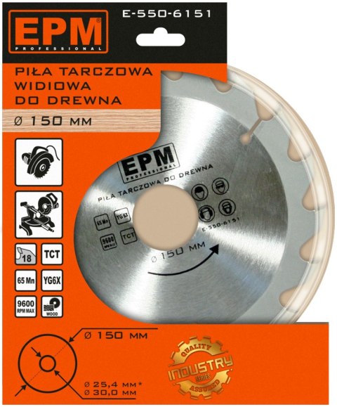 PIŁA SPIEKOWA 150MM 18 ZĘBÓW EPM PIŁA SPIEKOWA 150MM 18 ZĘBÓW EPM