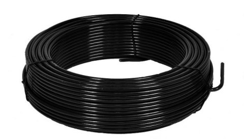 DRUT OCYNKOWANY POKRYTY PCV. 2.0MM . CZARNY... UN DRUT OCYNKOWANY POKRYTY PCV. 2.0MM . CZARNY... UN
