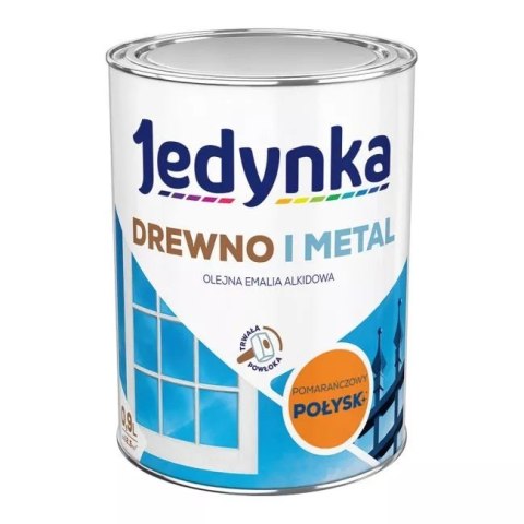 EMALIA ALKIDOWA DO DREWNA I METALU POMARŃCZOWY PASTEL 0,9L JEDYNKA EMALIA ALKIDOWA DO DREWNA I METALU POMARŃCZOWY PASTEL 0,9L JEDYNKA