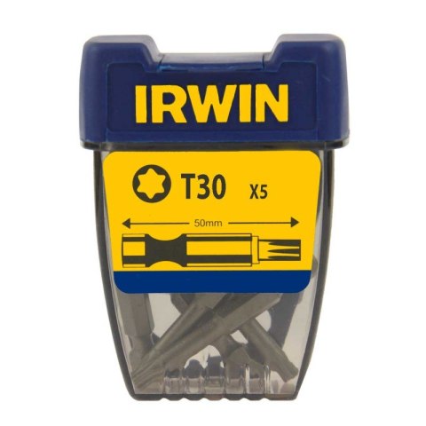 KOŃCÓWKA TYPU TORX 1/4' DŁUGA 50MM 5 SZT. T30 IRWIN KOŃCÓWKA TYPU TORX 1/4' DŁUGA 50MM 5 SZT. T30 IRWIN