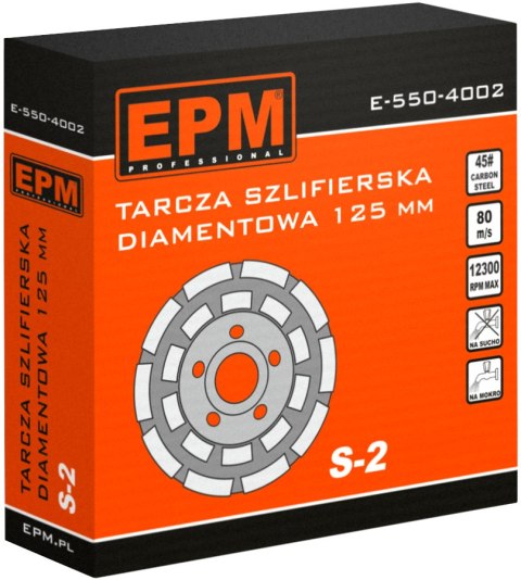 TARCZA DIAMENTOWA SZLIFIERSKA 125MM EPM TARCZA DIAMENTOWA SZLIFIERSKA 125MM EPM