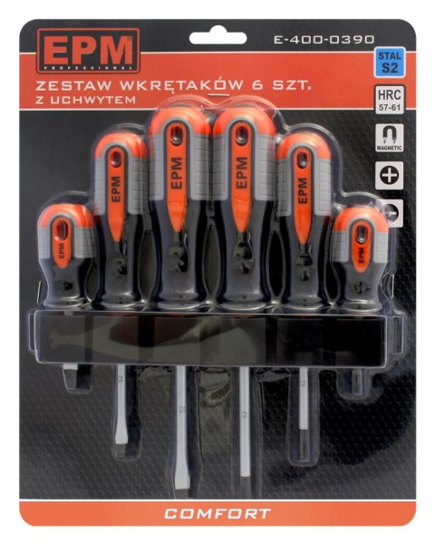 ZESTAW WKRĘTAKÓW 6 SZTUK COMFORT EPM ZESTAW WKRĘTAKÓW 6 SZTUK COMFORT EPM