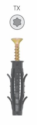 KOŁEK ROZPOROWY Z GNIAZDEM TORX TX10 6/3.5*40MM UN