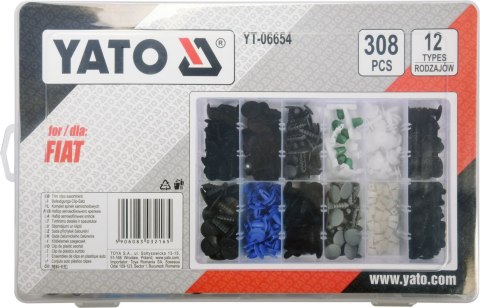 KOMPLET SPINEK SAMOCHODOWYCH FIAT 308SZT YATO KOMPLET SPINEK SAMOCHODOWYCH FIAT 308SZT YATO
