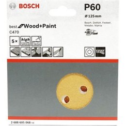 KRĄŻEK ŚCIERNY RW D125 G60 5PC. BOSCH
