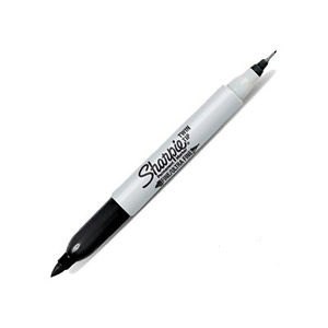 MARKER TWIN TIP CZARNY SHARPIE UN MARKER TWIN TIP CZARNY SHARPIE UN