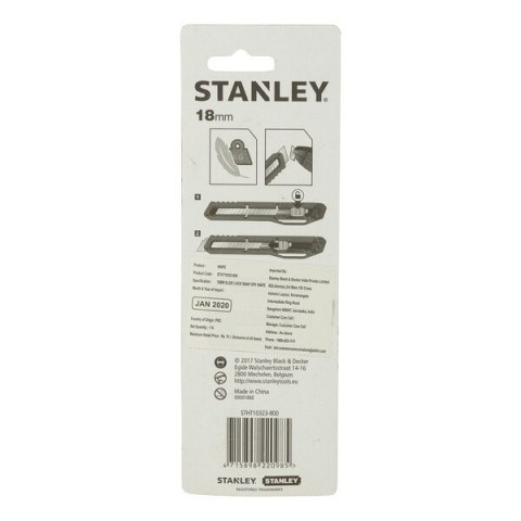 NÓŻ Z OSTRZEM ŁAMANYM 18MM STANLEY NÓŻ Z OSTRZEM ŁAMANYM 18MM STANLEY