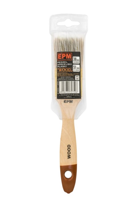 PĘDZEL ANGIELSKI PŁASKI WOOD 63MM - 2,5' EPM PĘDZEL ANGIELSKI PŁASKI WOOD 63MM - 2,5' EPM
