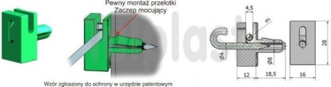 PRZELOTKA DRUTU MOCOWANA NA BOLEC PD/B CZARNA UN PRZELOTKA DRUTU MOCOWANA NA BOLEC PD/B CZARNA UN