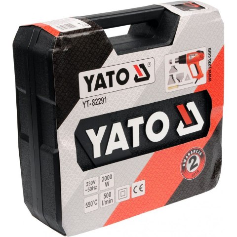OPALARKA 2000W 70~550°C Z AKCESORIAMI YATO OPALARKA 2000W 70~550°C Z AKCESORIAMI YATO