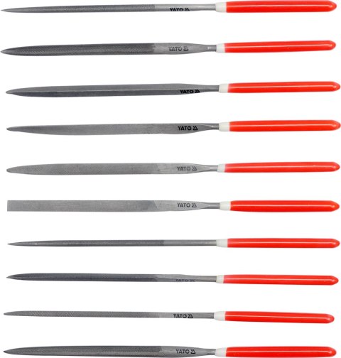 ZESTAW PILNIKÓW IGLAKÓW 10CZ. 5*180*85MM YATO ZESTAW PILNIKÓW IGLAKÓW 10CZ. 5*180*85MM YATO