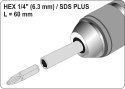 ADAPTER SDS PLUS DO BITÓW 1/4 YATO