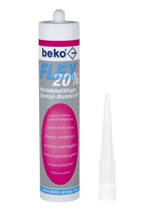 AKRYL SPECJALNY FLEX 20% BIAŁY 310ML BEKO AKRYL SPECJALNY FLEX 20% BIAŁY 310ML BEKO