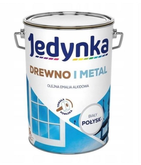 EMALIA ALKIDOWA DO DREWNA I METALU BIAŁA 5.0L JEDYNKA EMALIA ALKIDOWA DO DREWNA I METALU BIAŁA 5.0L JEDYNKA