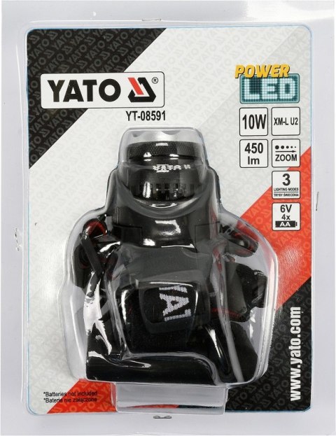 LAMPA CZOŁOWA XM-L2 CREE 10W YATO LAMPA CZOŁOWA XM-L2 CREE 10W YATO