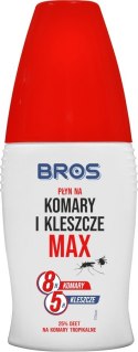 PŁYN NA KOMARY I KLESZCZE MAX 50 ML BROS