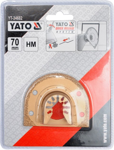 BRZESZCZOT OKRĄGŁY 70MM DO NARZĘDZIA WIELOFUNKCYJNEGO HM YATO BRZESZCZOT OKRĄGŁY 70MM DO NARZĘDZIA WIELOFUNKCYJNEGO HM YATO
