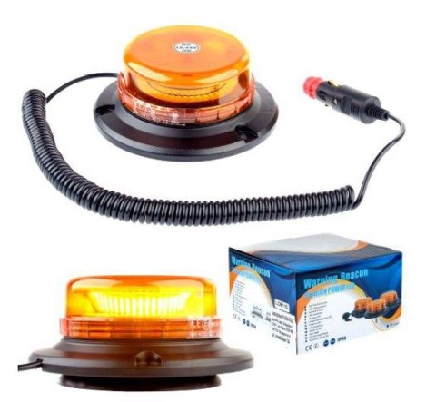 LAMPA OSTRZEGAWCZA OBROTOWA - MAGNES WL400 3W LED MOCNA UN LAMPA OSTRZEGAWCZA OBROTOWA - MAGNES WL400 3W LED MOCNA UN