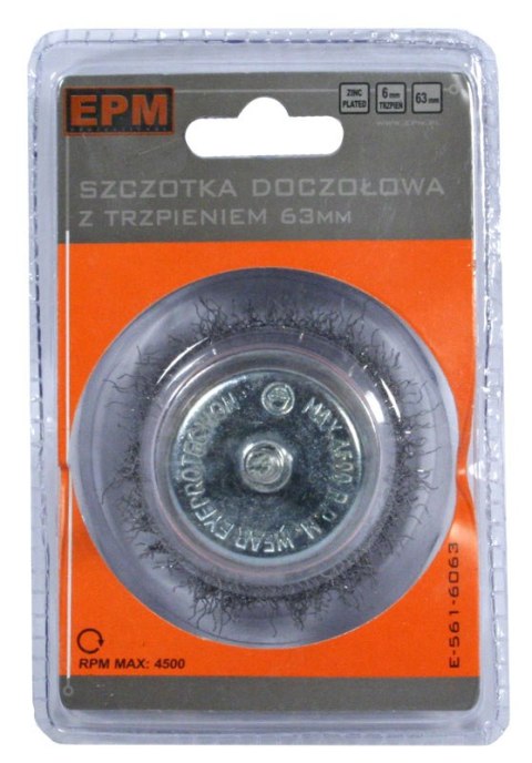 SZCZOTKA DOCZOŁOWA Z TRZPIENIEM 75MM ZN EPM SZCZOTKA DOCZOŁOWA Z TRZPIENIEM 75MM ZN EPM