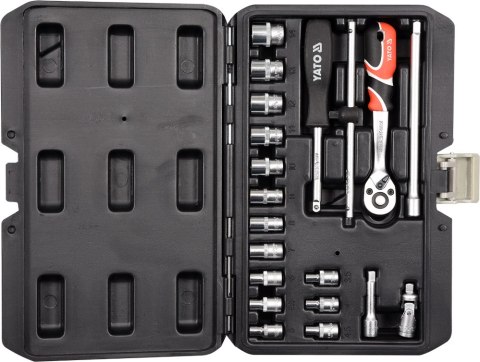 ZESTAW NARZĘDZIOWY 1/4'' 20 CZĘŚCI XS YATO ZESTAW NARZĘDZIOWY 1/4'' 20 CZĘŚCI XS YATO