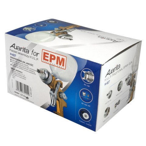 PISTOLET LAKIERNICZY H.V.L.P. AURITA H-827 600ML 1.7 EPM PISTOLET LAKIERNICZY H.V.L.P. AURITA H-827 600ML 1.7 EPM
