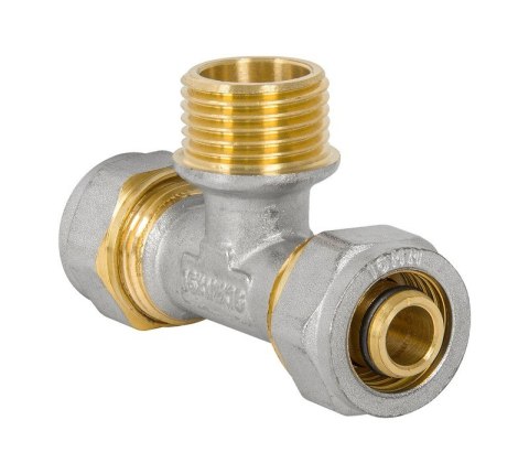 TRÓJNIK PEX-AL-PEX CHROM 1/2-16*16 CHŁOPCZYK DIAMOND TRÓJNIK PEX-AL-PEX CHROM 1/2-16*16 CHŁOPCZYK DIAMOND