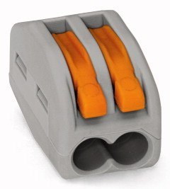SZYBKOZŁĄCZKA 2X0,08-4MM2 Z DŹWIGNIĄ ZWALNIAJĄCĄ 222-412 UN