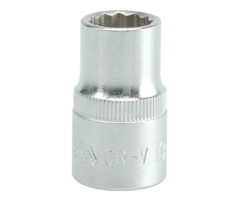 NASADKA KRÓTKA 12-KĄTNA CHROMOWANA 1/2'' 16MM NASADKA KRÓTKA 12-KĄTNA CHROMOWANA 1/2'' 16MM