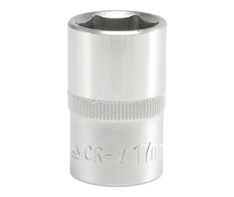 NASADKA KRÓTKA 6-KĄTNA CHROMOWANA 1/2'' 17MM NASADKA KRÓTKA 6-KĄTNA CHROMOWANA 1/2'' 17MM
