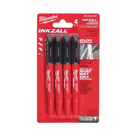 MARKER CIENKI INKZALL 4 SZT. MILWAUKEE MARKER CIENKI INKZALL 4 SZT. MILWAUKEE
