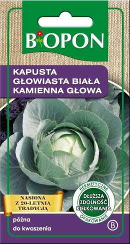 KAPUSTA GŁOWIASTA BIAŁA KAMIENNA GŁOWA 2G BIOPON