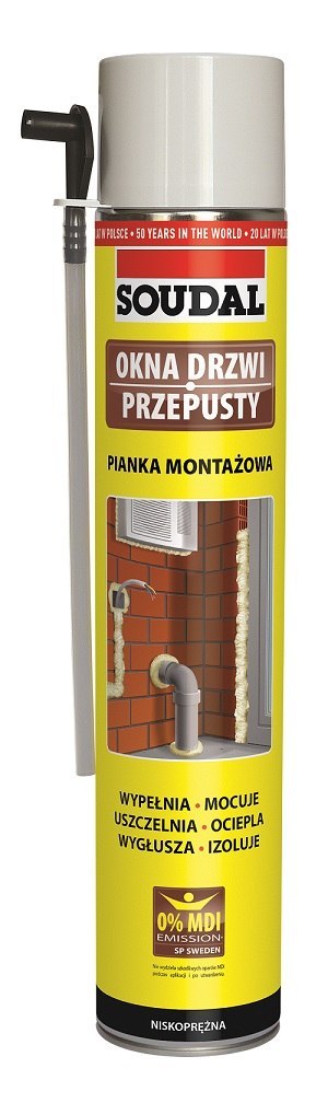 PIANKA MONTAŻOWA SOUDAL 750ML RURKA SOUDAL