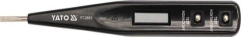 PRÓBNIK NAPIĘCIA 12-250V LCD YATO PRÓBNIK NAPIĘCIA 12-250V LCD YATO