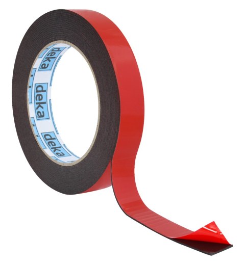 TAŚMA DWUSTRONNA PIANKOWA NERO CZARNA 19MM*5M DEKA TAŚMA DWUSTRONNA PIANKOWA NERO CZARNA 19MM*5M DEKA