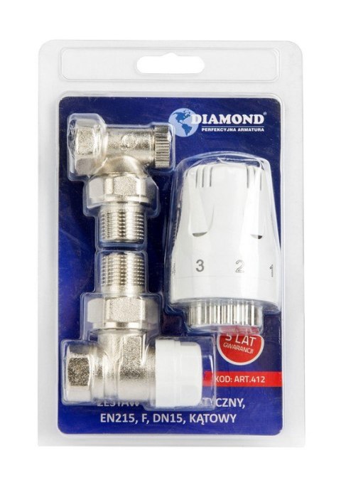 ZESTAW TERMOSTATYCZNY KĄTOWY DO GRZEJNIKA DIAMOND ZESTAW TERMOSTATYCZNY KĄTOWY DO GRZEJNIKA DIAMOND