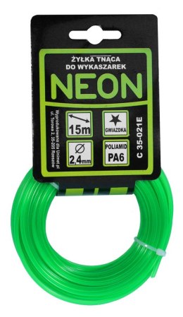 ŻYŁKA DO WYKASZARKI GWIAZDKA NEON 2,0MM 15M MC GARDEN