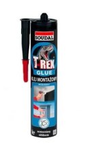 T-Rex Soudal Klej Montażowy Bezbarwny 310g – Mocny, Elastyczny, Włókna Syntetyczne