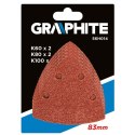 PAPIERY SZLIFIERSKIE DO URZĄDZENIA WILOFUNKCYJNEGO 5 SZTUK GRAPHITE