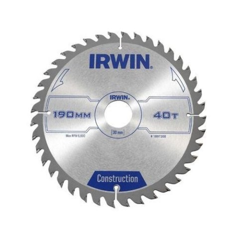 PIŁA SPIEKOWA DO DREWNA 190*30MM/40T IRWIN PIŁA SPIEKOWA DO DREWNA 190*30MM/40T IRWIN